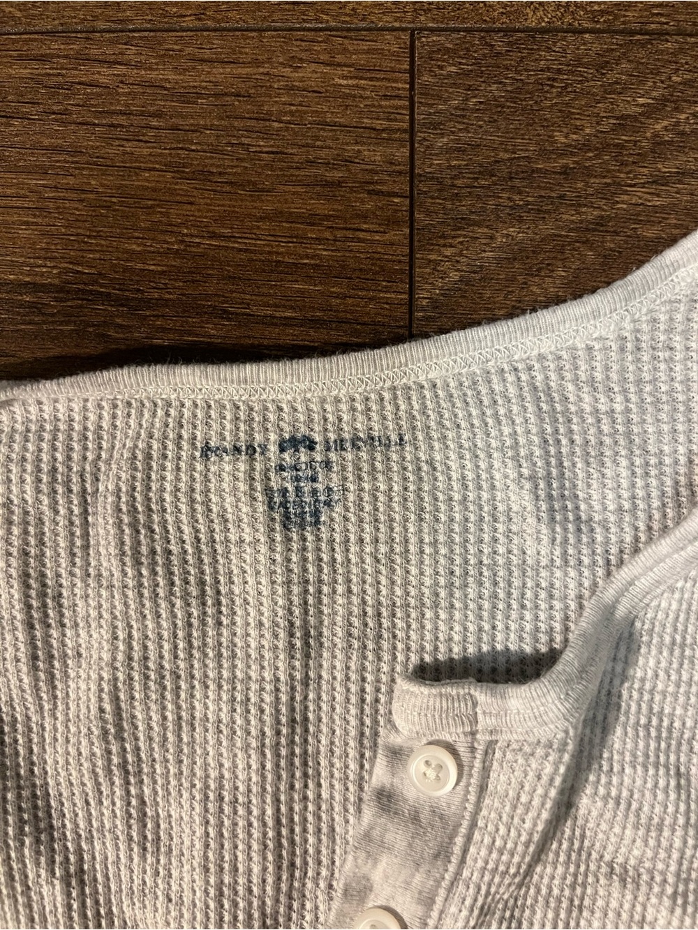 Brandy Ribbed Henley Top - Picture 3 of 4